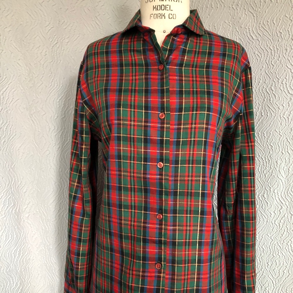 Plaid vintage RSC shirt size 12/L